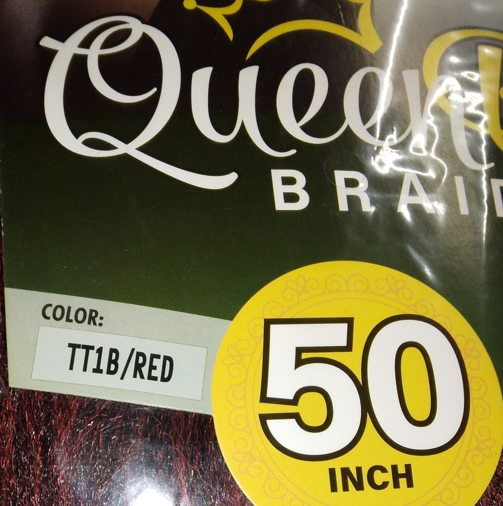 Queen B braid 50 inch red